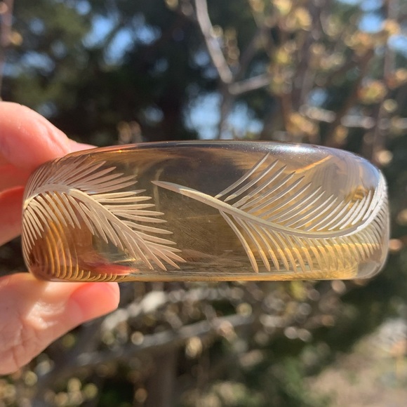 Genuine Bakelite Bangle Tested Carved Rare - Picture 6 of 6